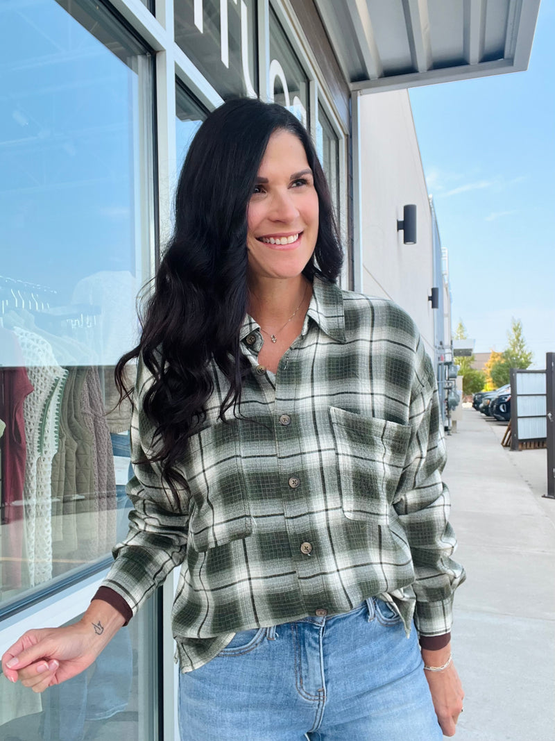 Flannel Olive Multi