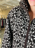 Snowflake Sherpa Jacket - Dark Brown