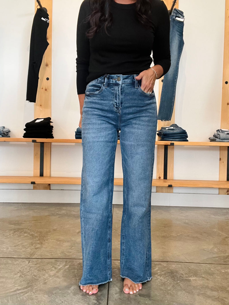 Mica High Rise Wide Leg Jeans