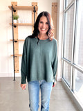 Lightweight Sweater in Hunter Green