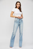 Mica High Rise Relaxed Flare With Double Button