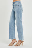 Risen High Rise Relaxed Straight Jeans - Light