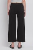 Vervet High Rise Crop Wide Leg Jeans - Black