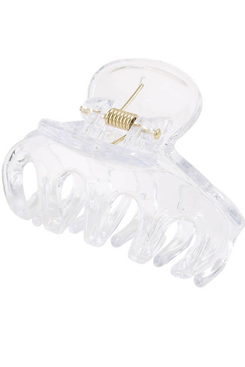 2.76"HAIR CLAW CLIP CLEAR