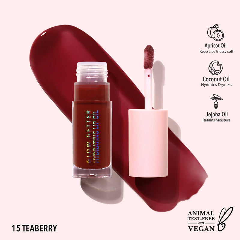 Glow Getter Hydrating Lip Oil - Teaberry