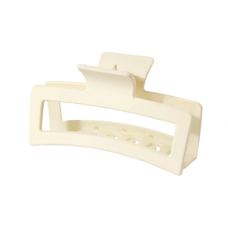 5.12"IN JUMBO FLAT HAIR CLAW CLIPS Cream