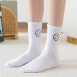 Smiley Socks - White