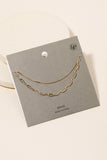 Double Chain Layered Necklace