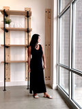 Basic V-Neck Midi Dress