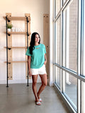 Cut Out Tee - Teal