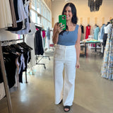 Pocket Detail Wide Leg Pants