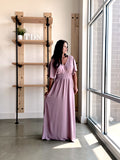Wrap Maxi Dress in Lavender