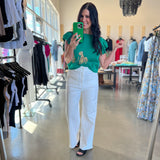 Green Cheetah Top