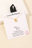 Lucky Little Elephant Pendant Necklace