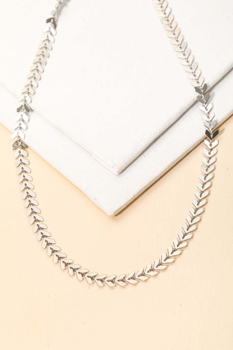 Chevron Chain Link Necklace