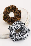 Soft Leopard Scrunchie