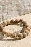 Natural Stone Beaded Stretch Bracelet