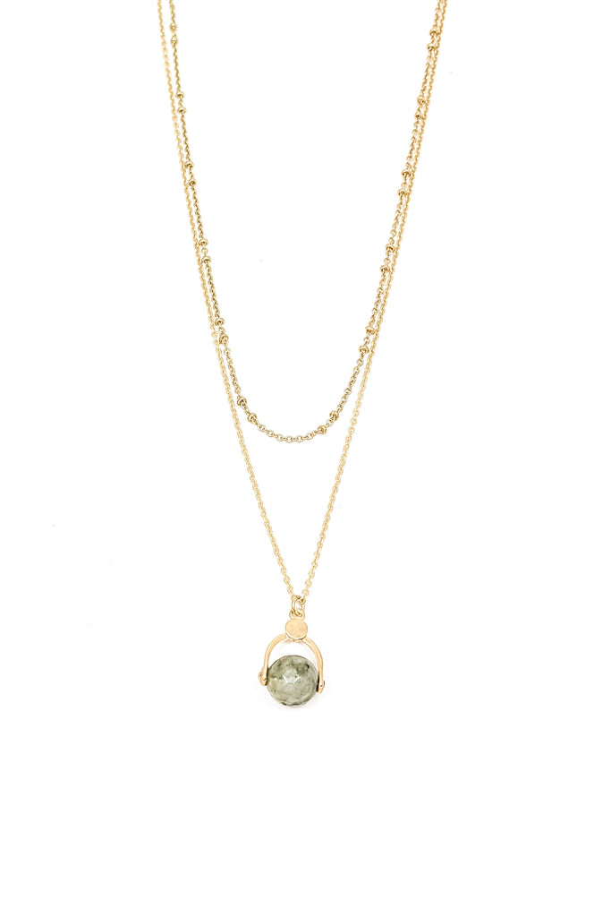 India Necklace - Gray