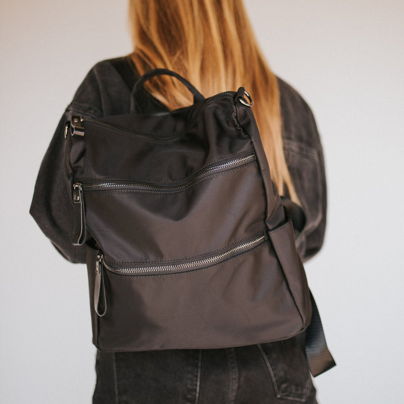 Nori Nylon Backpack Black