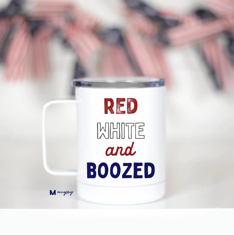 Red White and Boozed Travel Mug