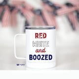 Red White and Boozed Travel Mug