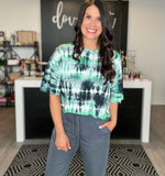 Cropped Tie-Dye Boxy Tee