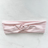Hair Wrap Headband - Pretty In Pink Stripe