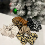 Leather Scrunchies