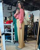 Twill Wide Leg Pants
