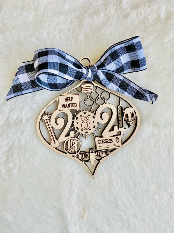 Wooden Christmas Ornaments 2021