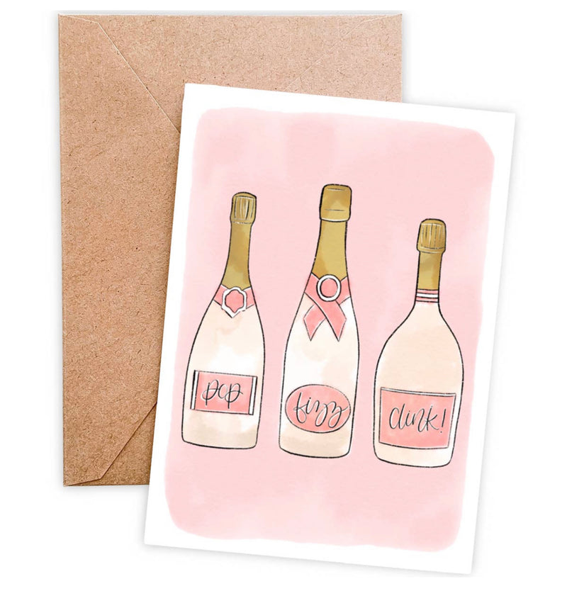 Pop, Fizz, Clink - Greeting Card