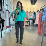 Vintage Black Tencel Pants