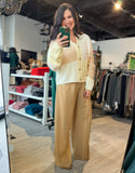 Twill Wide Leg Pants