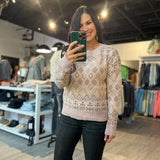 Pattern Chenille Sweater